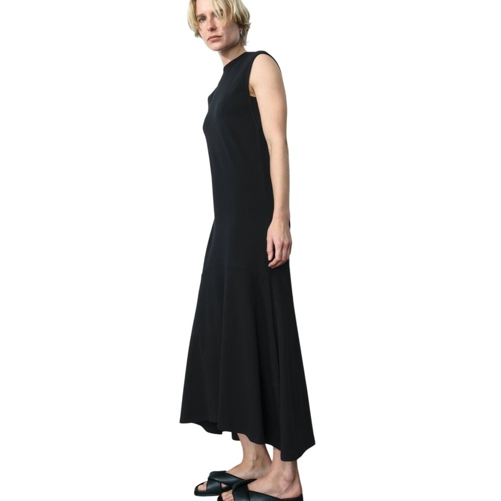 AYR Dress Women XS Black The Rug Really Tied The Room Together Cotton Maxi Dress